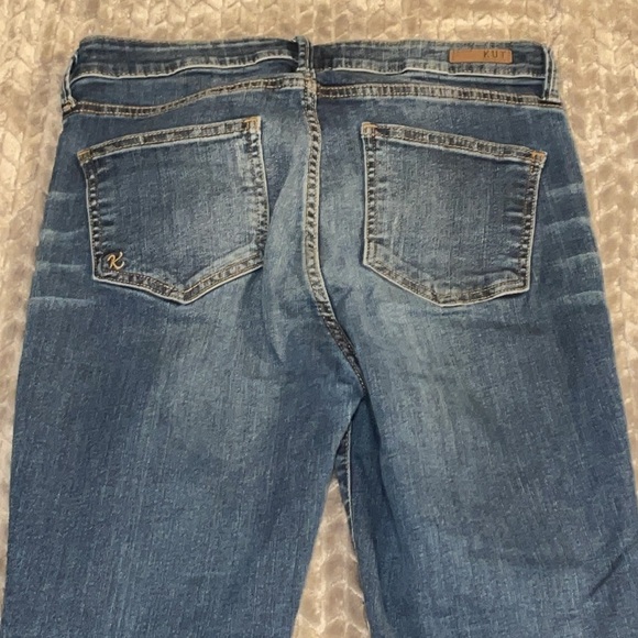 KUT from the Kloth High Rise Toothpick Skinny Women's Blue Jeans.  Size 8. - Picture 10 of 14